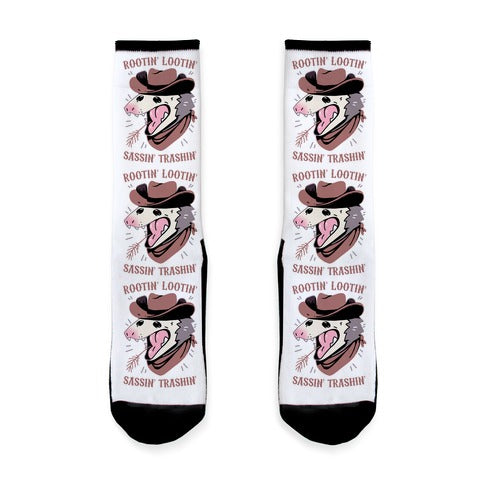 Rootin' Lootin' Sassin' Trashin' Socks