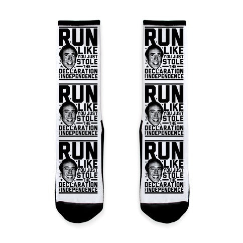 Run Like Nick Cage Socks