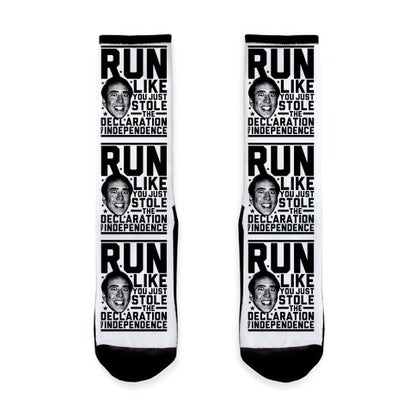 Run Like Nick Cage Socks