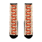 Running Foxes Pattern Socks