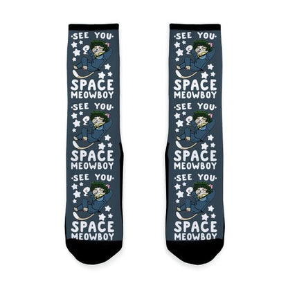 See you, Space Meowboy - Cowboy Bebop Socks