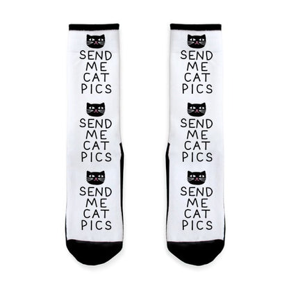 Send Me Cat Pics Socks