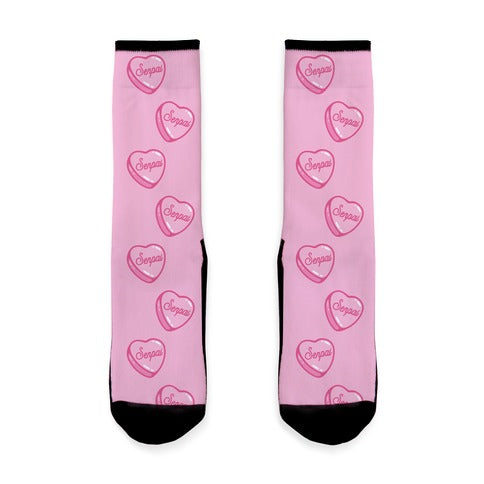 Senpai Candy Heart Socks