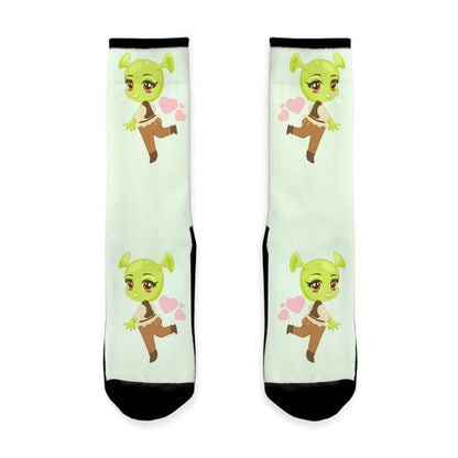 Shrek-Kun Socks