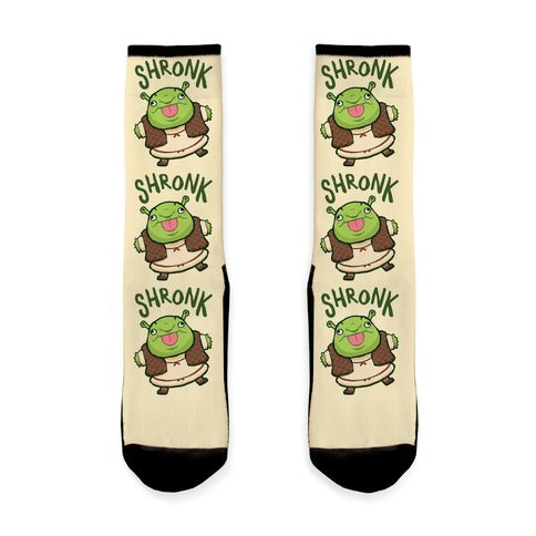 Shronk Derpy Shrek Socks