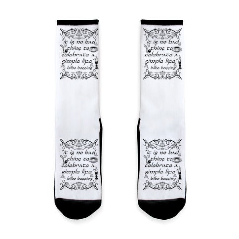 Simple Life Bilbo Quote Socks