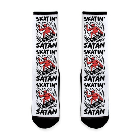 Skatin' Satan Socks