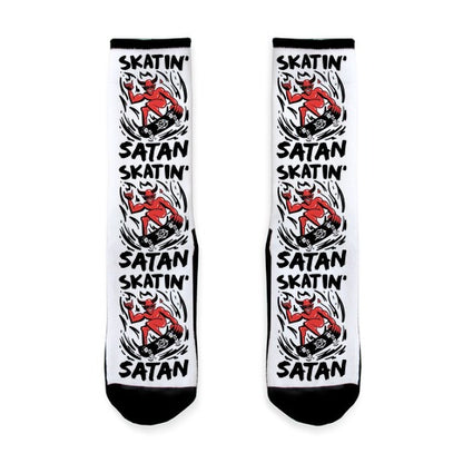 Skatin' Satan Socks