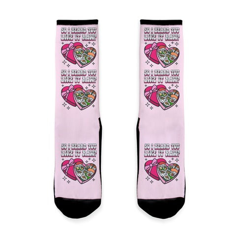 So I heard you like it raw? Sushi Heart Box Socks