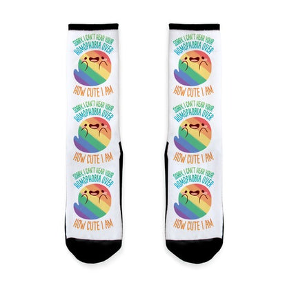 Sorry, I Can't Hear Your Homophobia Over How Cute I Am Socks