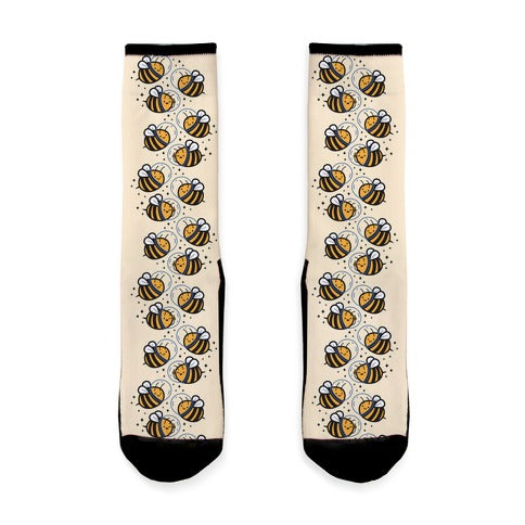 Space Bees Socks