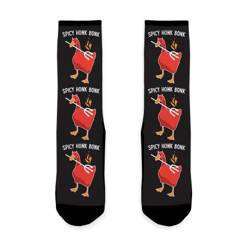 Spicy Honk Bonk Goose Socks