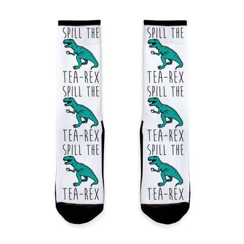 Spill The Tea-Rex Socks