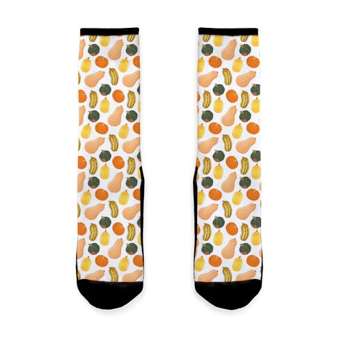Squash Pattern Socks