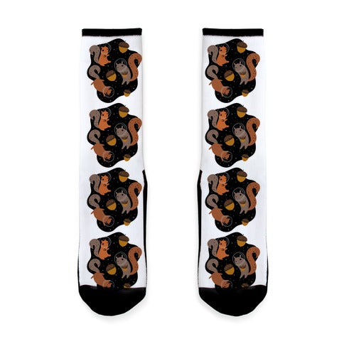 Squirrels In Space Socks