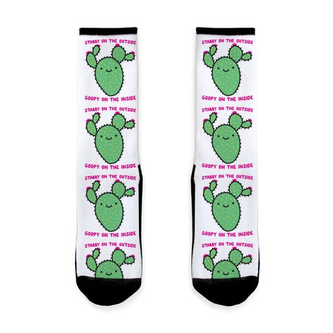 Stabby On The Outside, Goopy On The Inside Socks