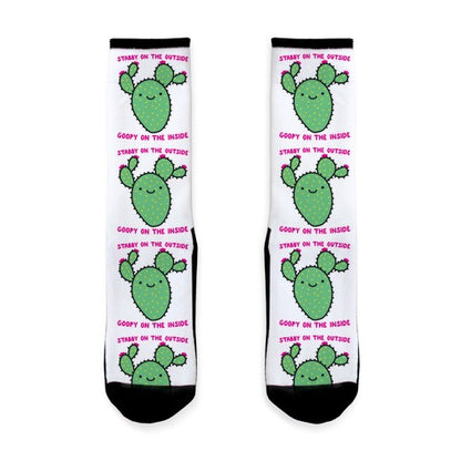 Stabby On The Outside, Goopy On The Inside Socks