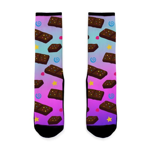 Stellar Brownie Pattern Socks