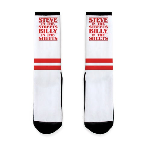 Steve In The Streets Billy In The Sheets Parody Socks