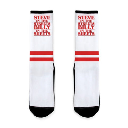 Steve In The Streets Billy In The Sheets Parody Socks