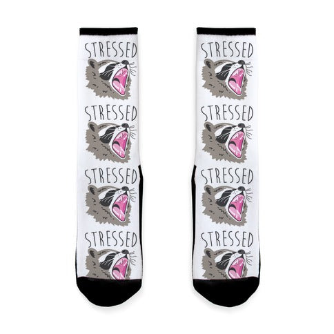 Stressed Raccoon Socks