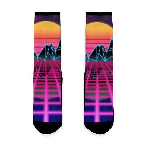 Synthwave Socks