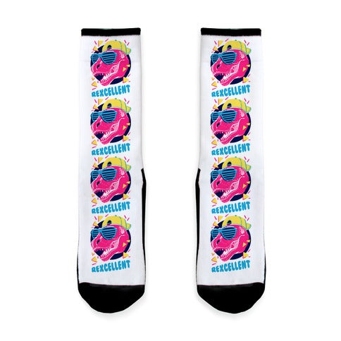 T-Rexcellent 90's Dinosaur Tyrannosaurus Socks