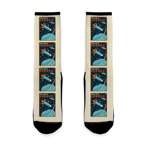 Take A Trip To Uranus Parody Socks