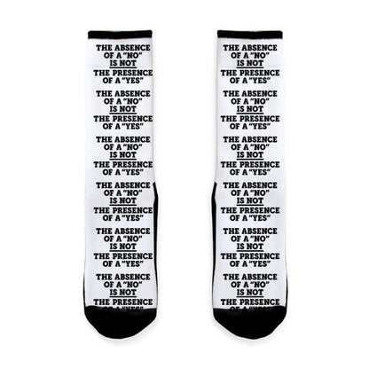 The Absence Of A "No" Is Not The Presence Of A "Yes" - Consent Socks