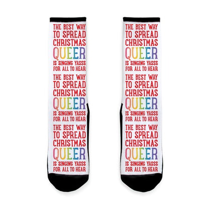 The Best Way To Spread Christmas Queer Socks
