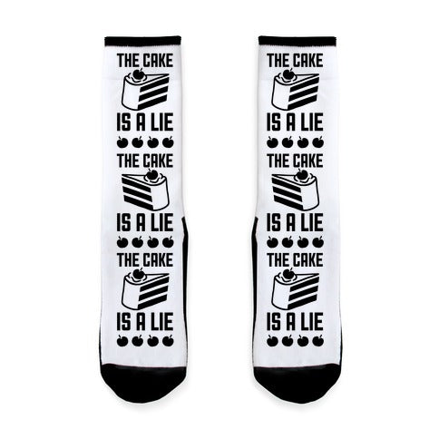 The Cake Is A Lie Socks