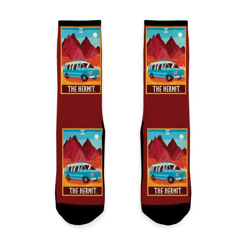 The Hermit Van Life Tarot Socks