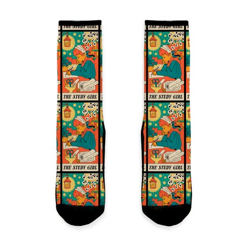 The Study Girl Tarot Card Socks