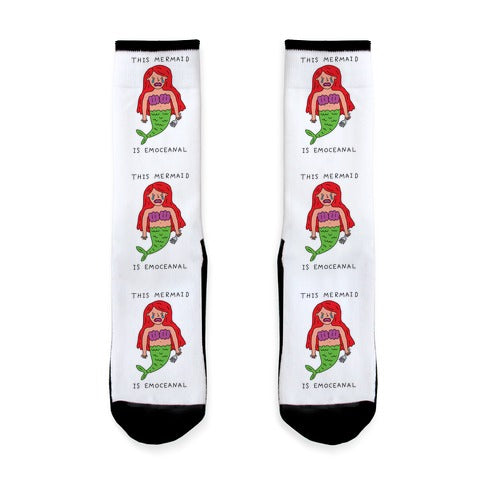 This Mermaid Is Emoceanal Socks