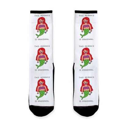 This Mermaid Is Emoceanal Socks