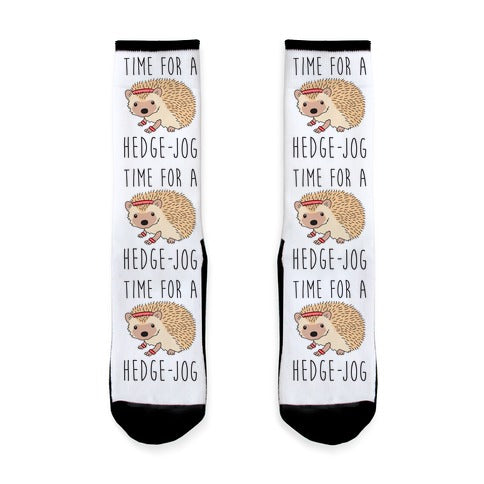 Time For A Hedge Jog Socks