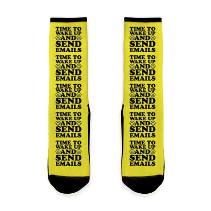 Time To Wake Up And Send Emails Socks