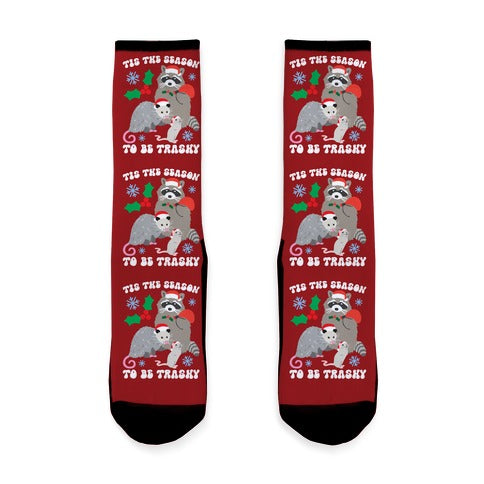 Tis The Season To Be Trashy Socks