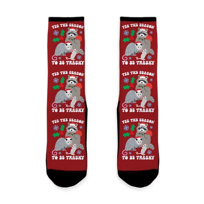 Tis The Season To Be Trashy Socks