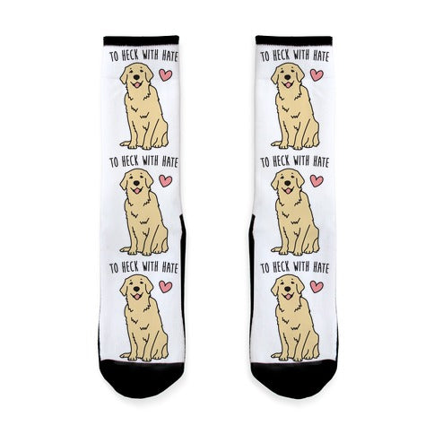 To Heck With Hate Doggo Socks