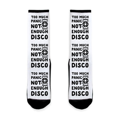 Too Much Panic Not Enough Disco Socks