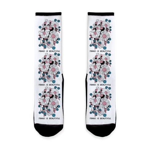 Trans is beautiful Socks