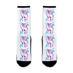 Trans Pride Dragon Socks