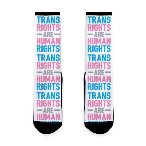 Trans Rights Are Human Rights Socks