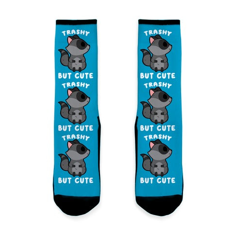 Trashy But Cute Raccoon Socks