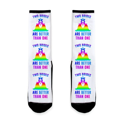 Two Brides Are Better Than One Socks