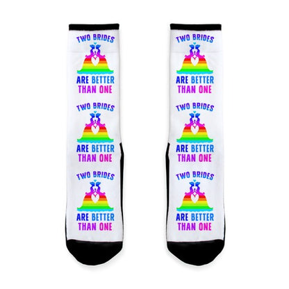 Two Brides Are Better Than One Socks