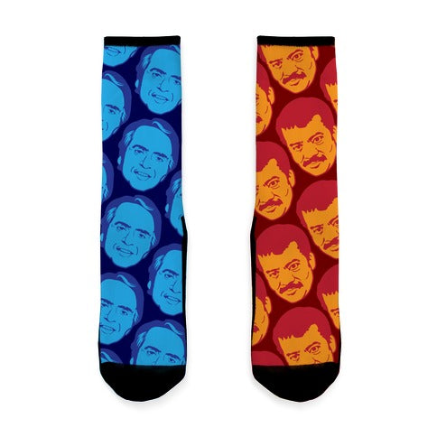 Tyson and Sagan Pattern Socks