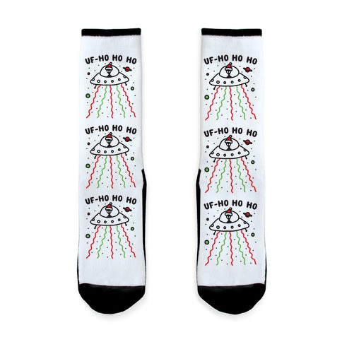 UF-Ho Ho Ho Santa Alien Socks