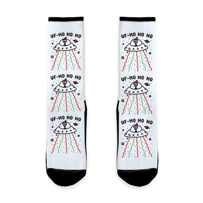UF-Ho Ho Ho Santa Alien Socks